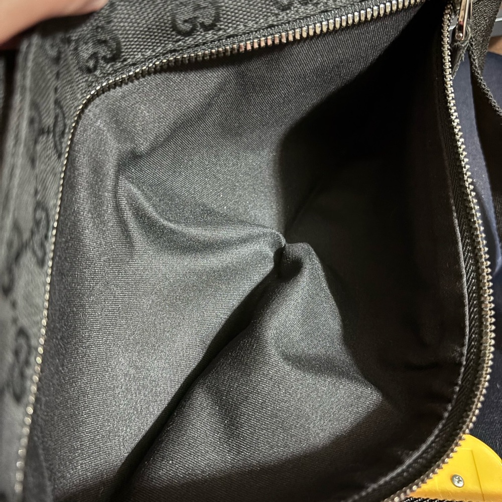 Gucci Black Monogram Messenger Bag - Picture 10 of 16